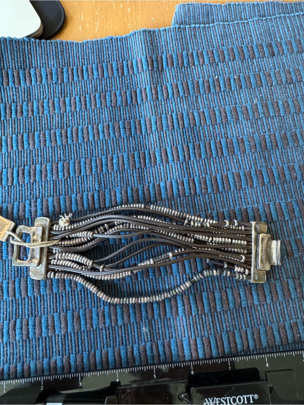 UNO de 50 Multi-Strand Bracelet in Dark Brown and Silver
